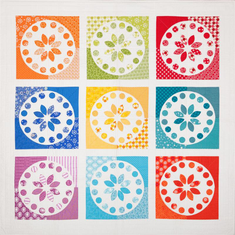 Rainbow Circles Quilt Pattern by Emma Jean Jansen
